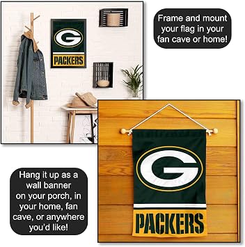 Green Bay Packers Double Sided Garden Flag