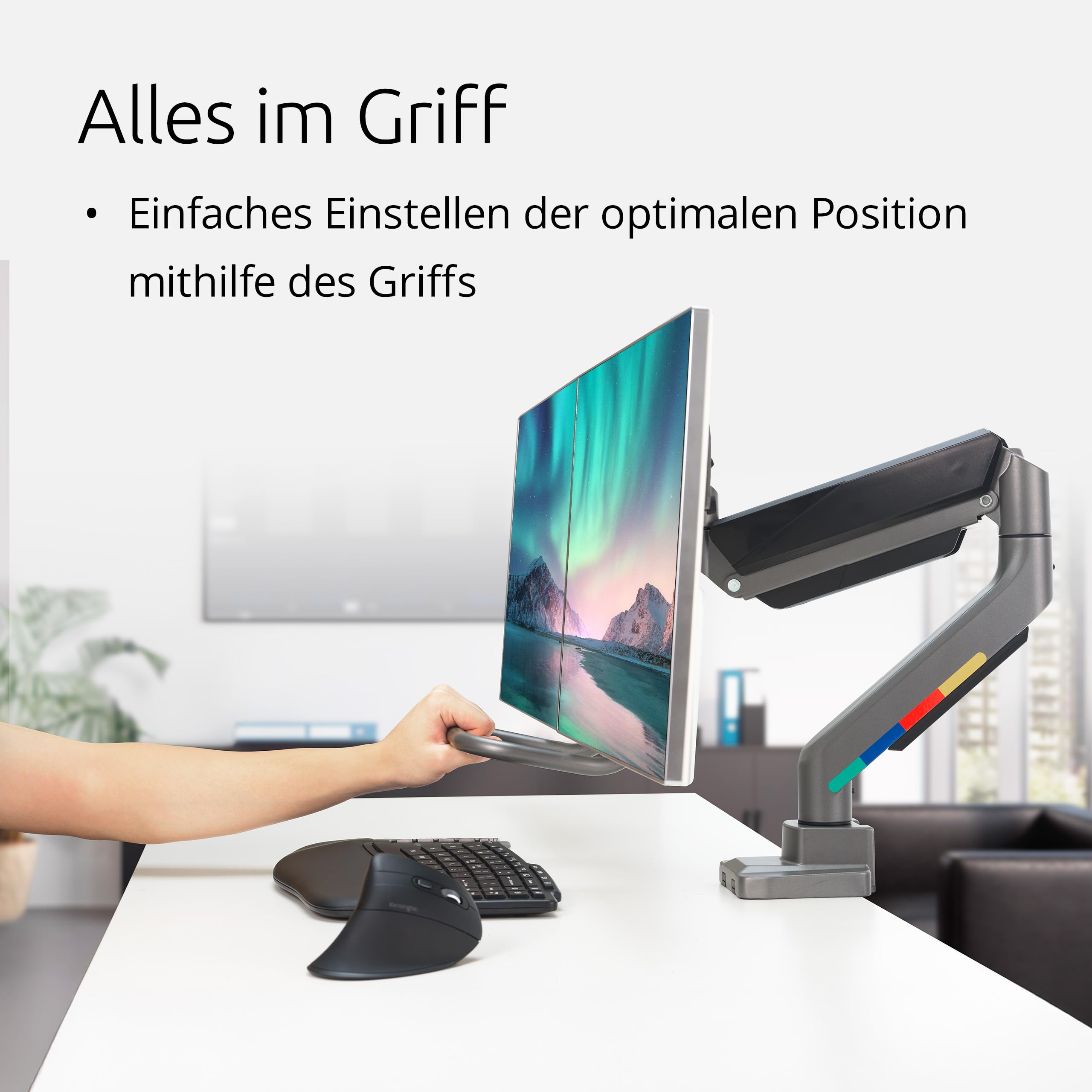 Kensington SmartFit Dual Monitor Arm – Bild 3
