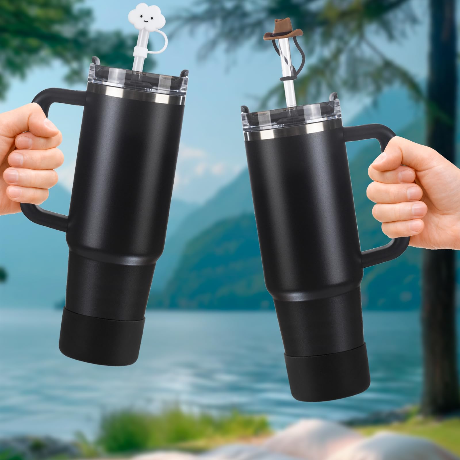 Stanley Set Accessori Tazze – 6 Tappi In Silicone, 2 Copricannucce, 1 Stivale Antiscivolo Per Quencher 1,13L E IceFlow - 5