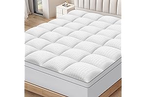 Queen Mattress Topper for Back Pain Extra Thick Mattress Pad Cover