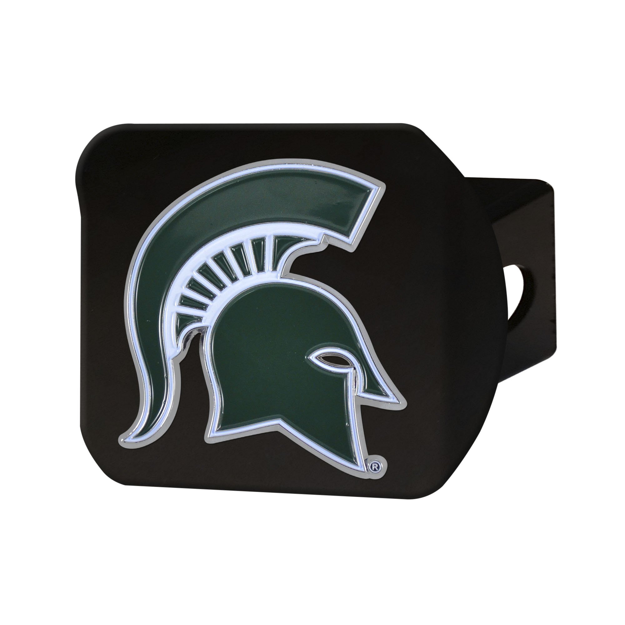 FANMATS 22704 Michigan State Spartans Black Metal Hitch Cover - 3D Color Emblem