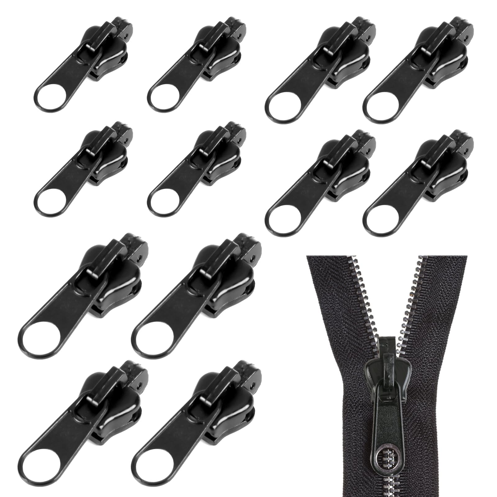 Kit Riparazione Cerniere 50 Paia In Lega – Fermacerniera Universali Per Giacche, Borse E Zaini, Accessori Da Cucito