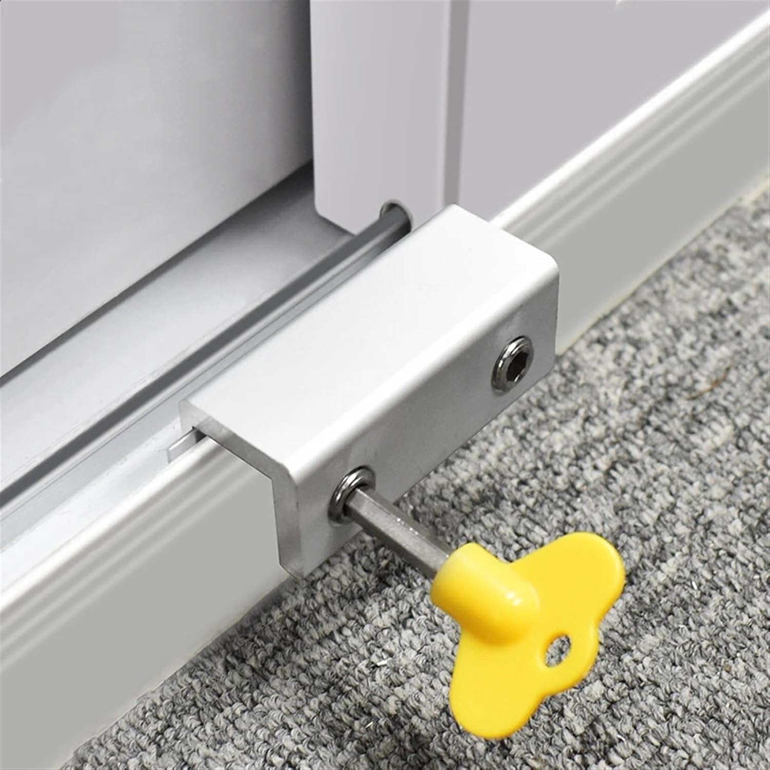Window Lock Stopper Sliding Window Aluminum Alloy Safety Lock Child Protection Door And Window theft proof Lock 1Pcs (Color : Type -2)