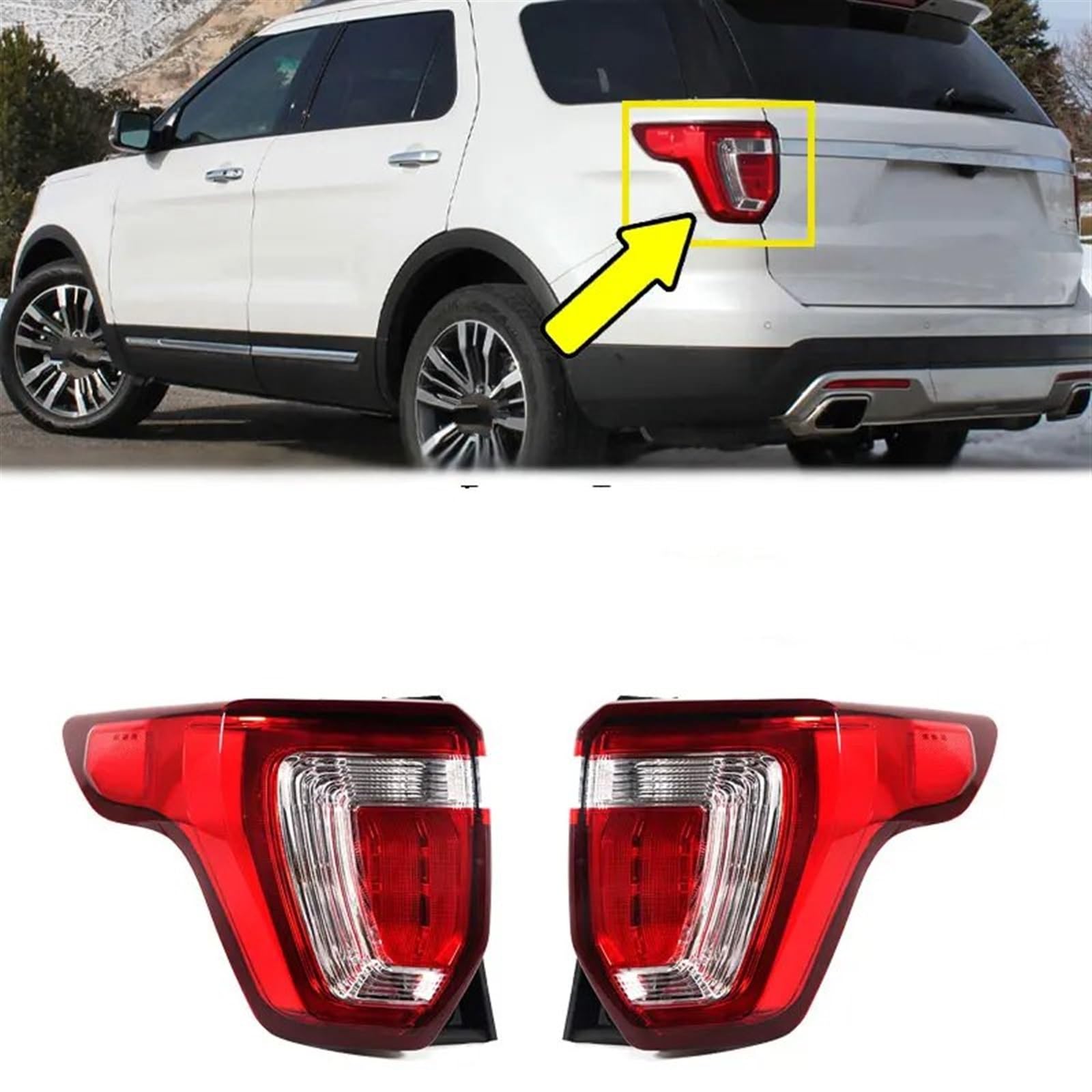 テールライト 用のフォード 用のエクスプローラー 2011-2015 車用