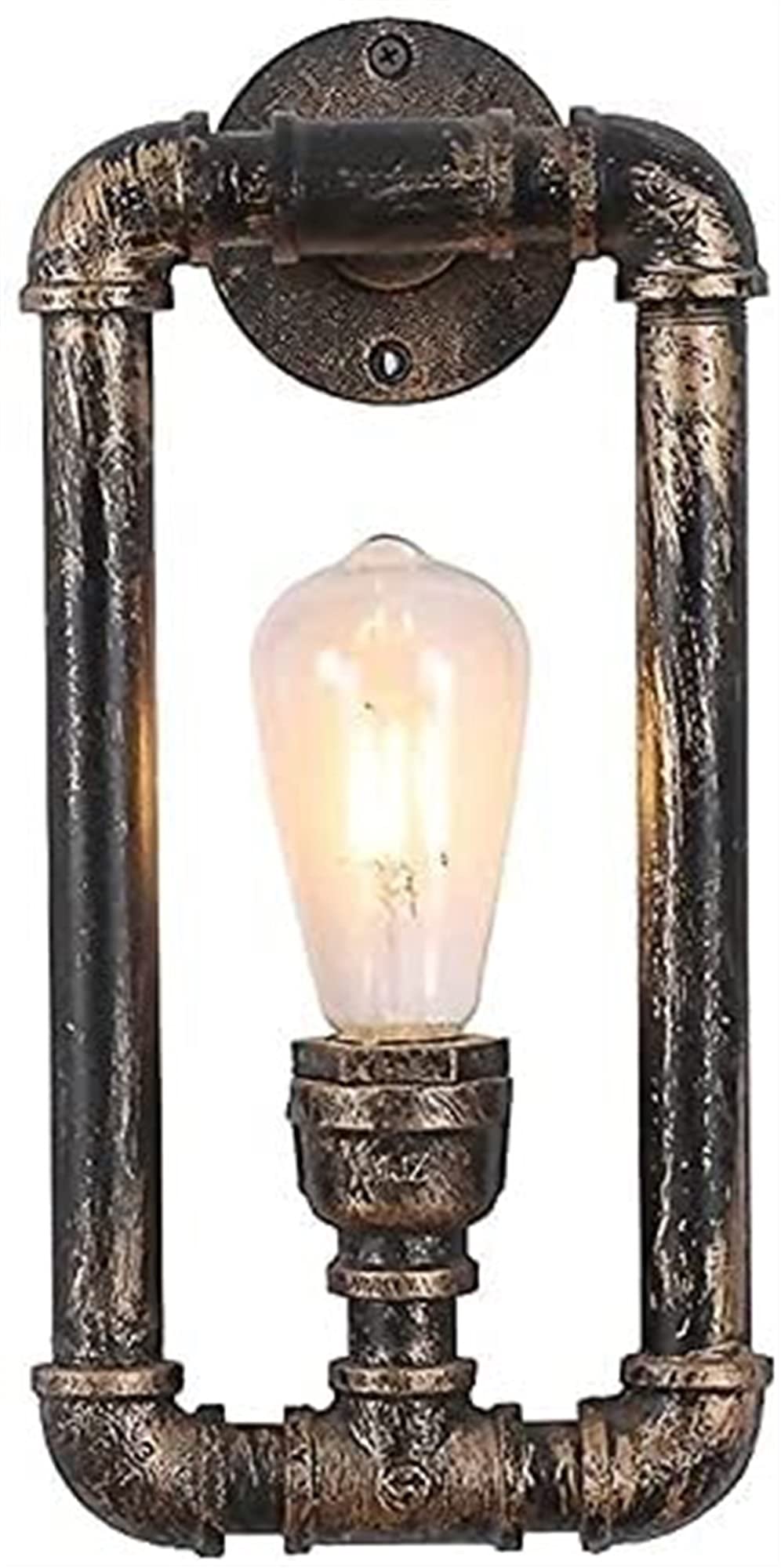 HXYSXHJUO Industrial Wall Light, Steampunk Style Antique Metal Sconce Lighting Fixture, Wrought Iron Lamp for Farmhouse Decor
