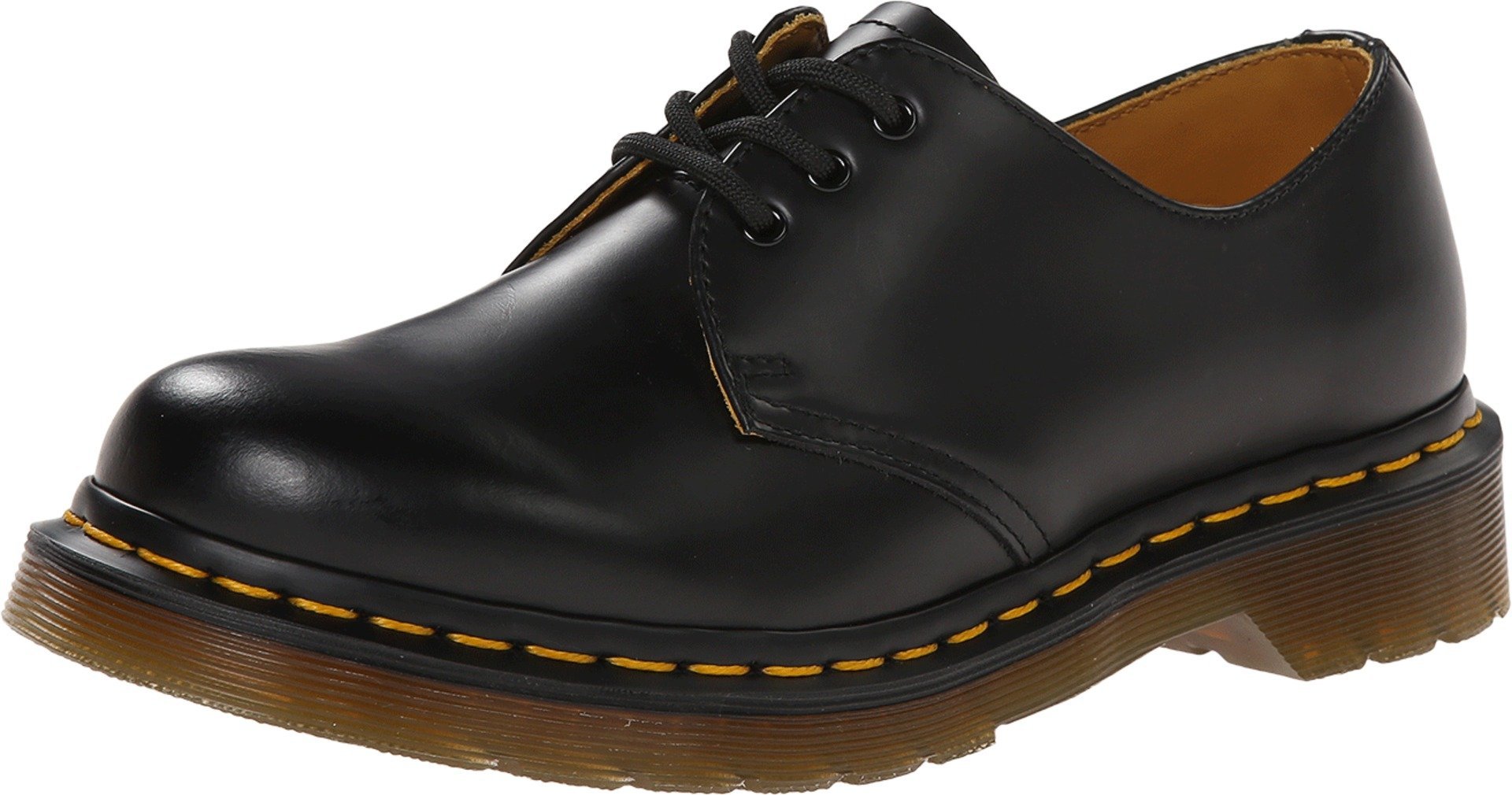 Dr. Martens, Women's 1461 3-Eye Leather Oxford Shoe, Black Smooth, 9 M US
