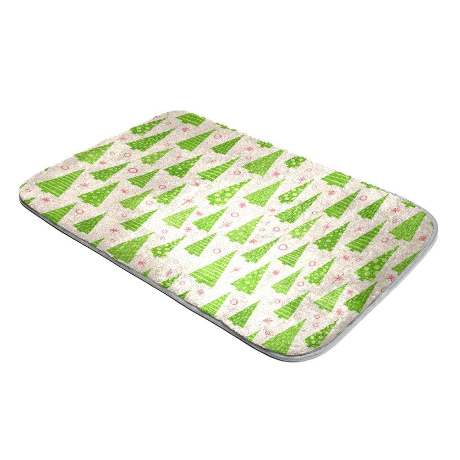 Tapis vert sapin de Noël en fausse fourrure pour vos soirées hiver