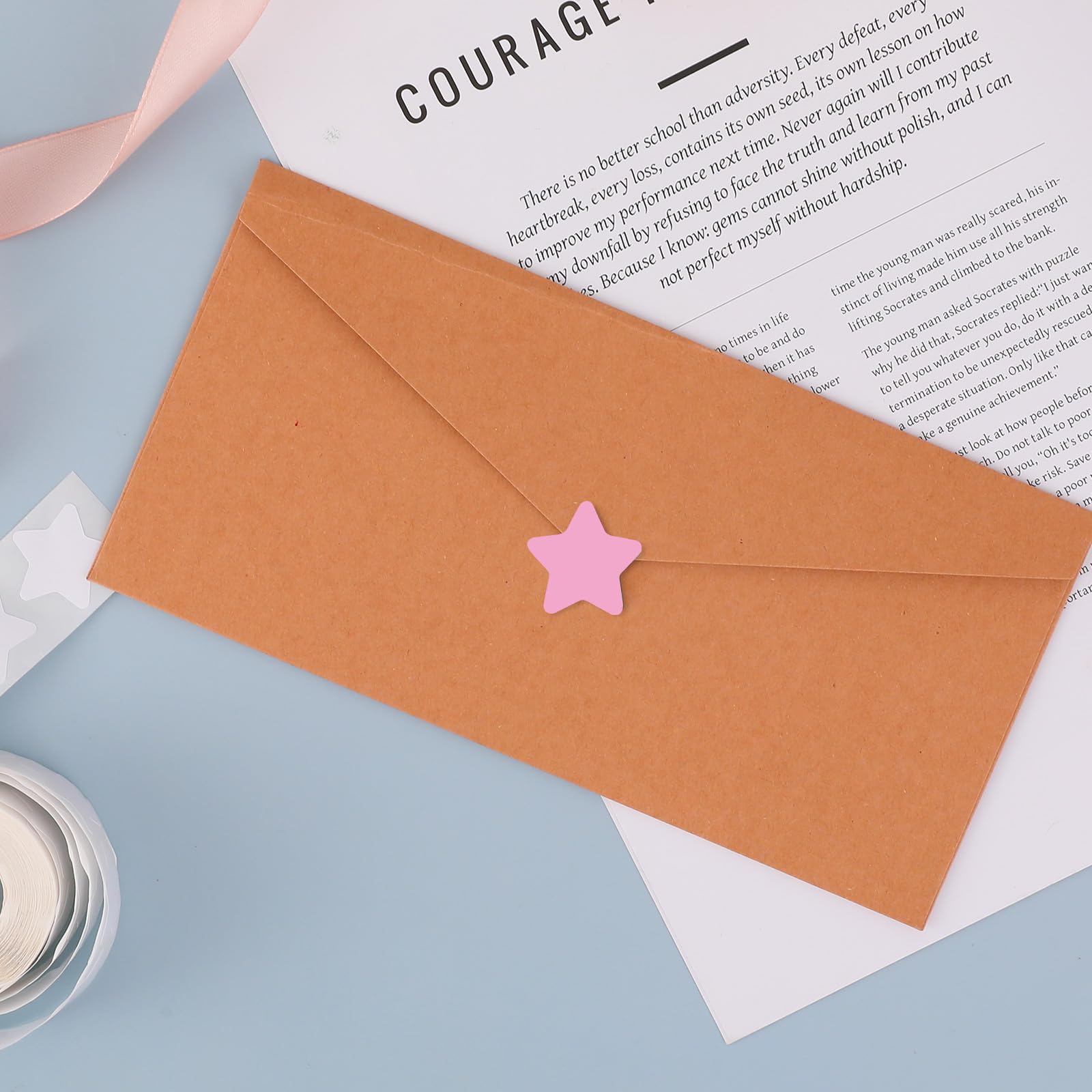 Snapklik.com : Pink Star Stickers - 500 Pcs, 1 Inch Writable, Removable ...