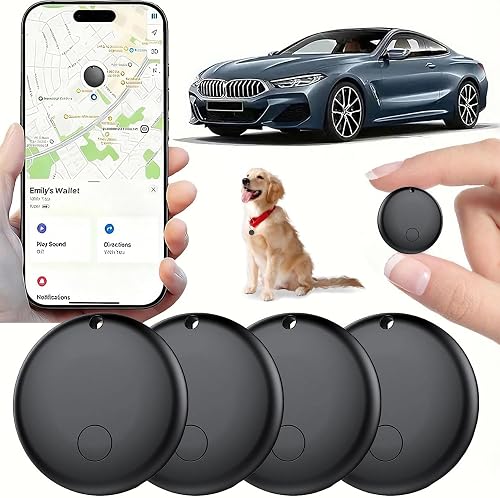 MIUXGIO Mini GPS Tracker 2-Pack, iOS Only, Find My Compatible