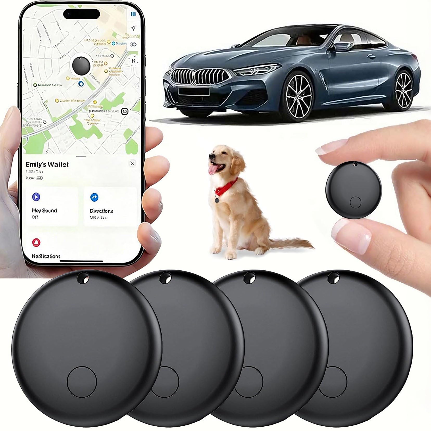 Mini GPS Tracker 4-Pack