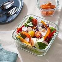 Vista 7 de iwaki PCPRN4GY22 Contenedor de almacenamiento de vidrio resistente al calor, gris frío, juego de sistema, mini paquete y gama