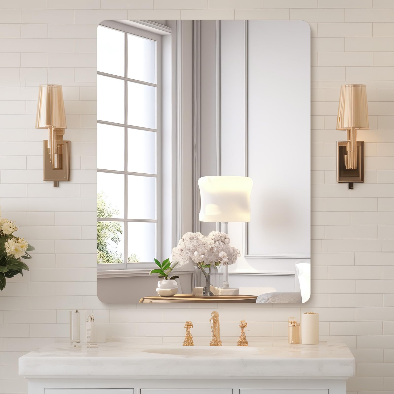 Photo 1 of Mirrorons Frameless Wall Mirror 18"x24"