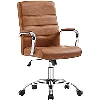 Yaheetech Sedia/Poltroncina Ufficio Scrivania Ergonomica Ecopelle Girevole Reclinabile