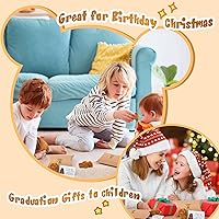 Vista 12 de Libima Juego de 12 cajas de almohada de animales de peluche con diseño de oso de bolsillo con etiqueta en blanco en forma de corazón para tu ser