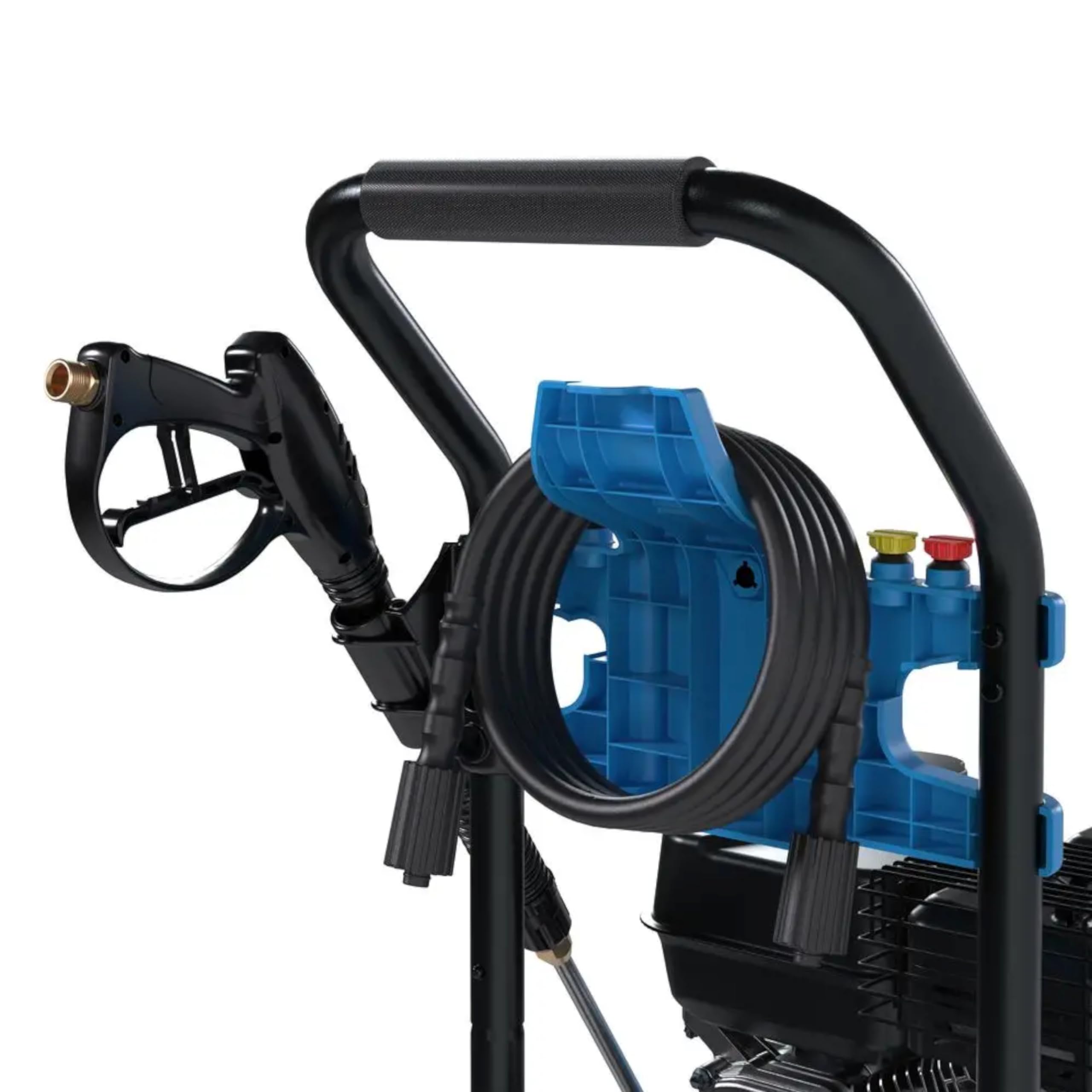 GÜDE Gasolina Hidrolimpiadora Fuel 250 – 234 Bar presión de Trabajo, 590 l/h, Motor de 4 Tiempos, Manguera de 9 m, depósito de detergente, 5 boquillas