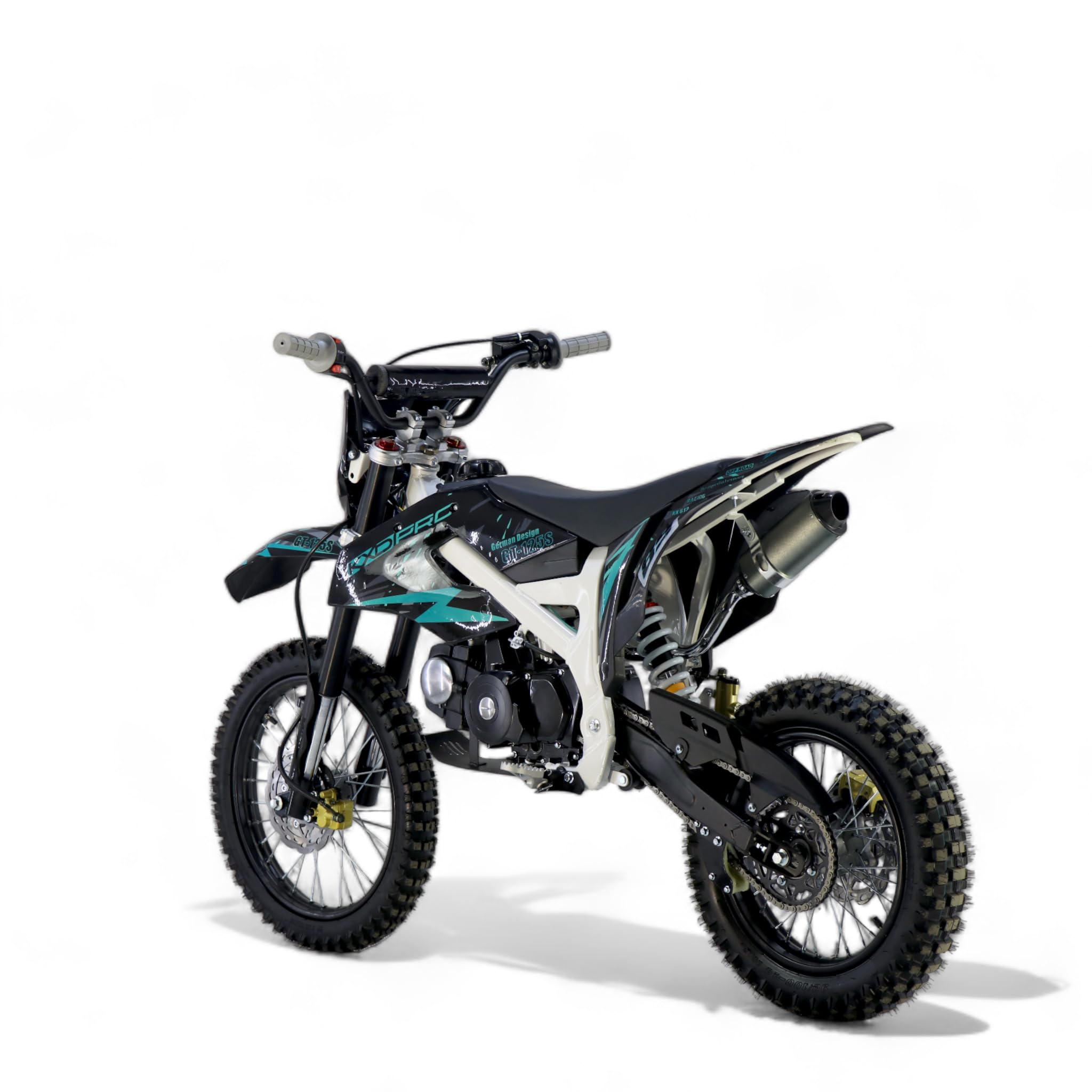 KXD 612 E+K 125ccm 17/14" 4T Dirtbike Crossbike Pocketbike blau