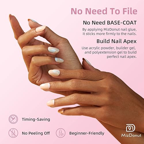 Miniatura 5 de Puntas de gel para uñas suaves, 15 tamaños, 300 piezas preformadas totalmente mate, no necesita limar, extensiones de uñas fáciles de remojar, uñas