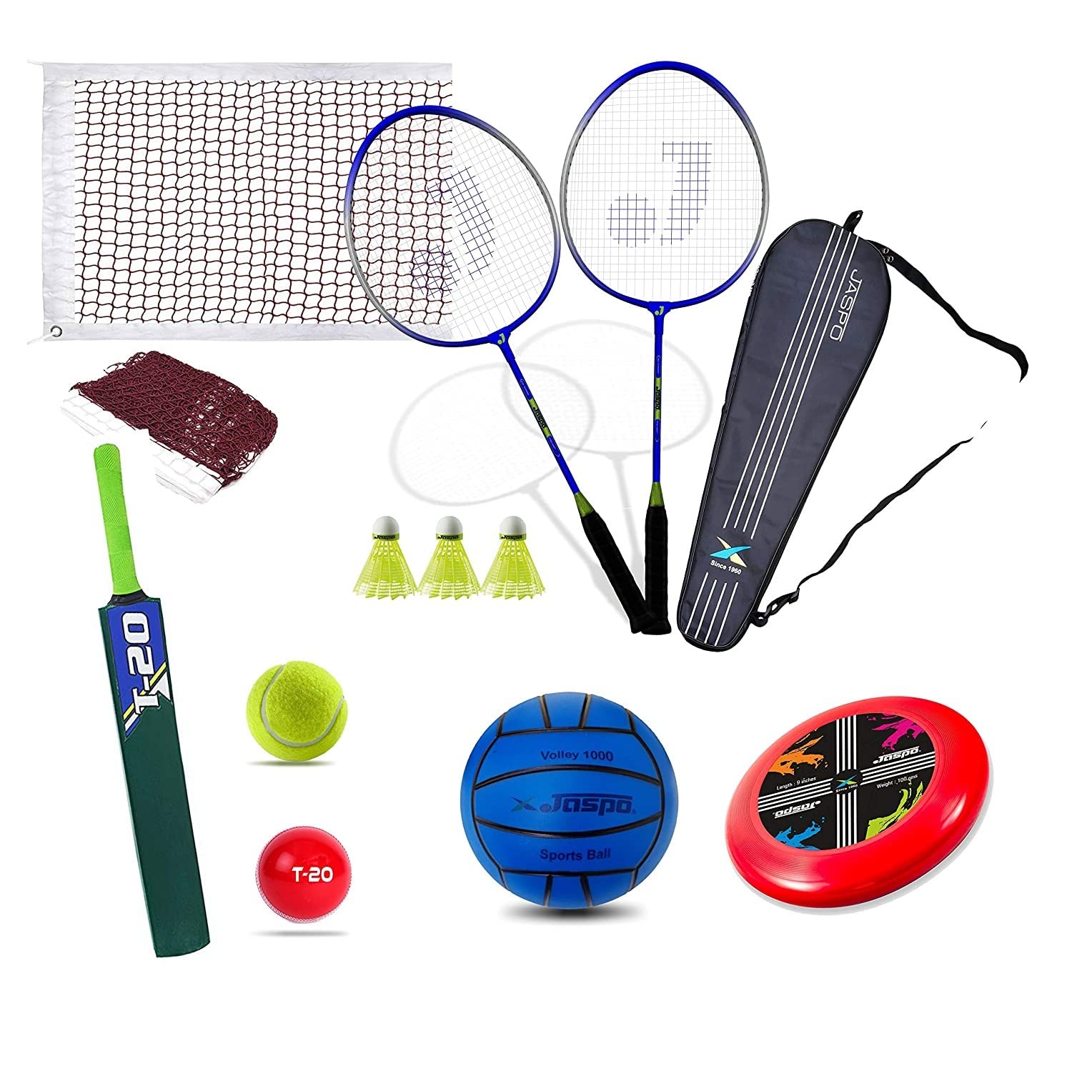 Jaspo Beach Ball Combo Complete Set for Playing Indoor/Outdoor Sports (8-12 Years) (B0917LMS4P) Amazon Price History, Amazon Price Tracker