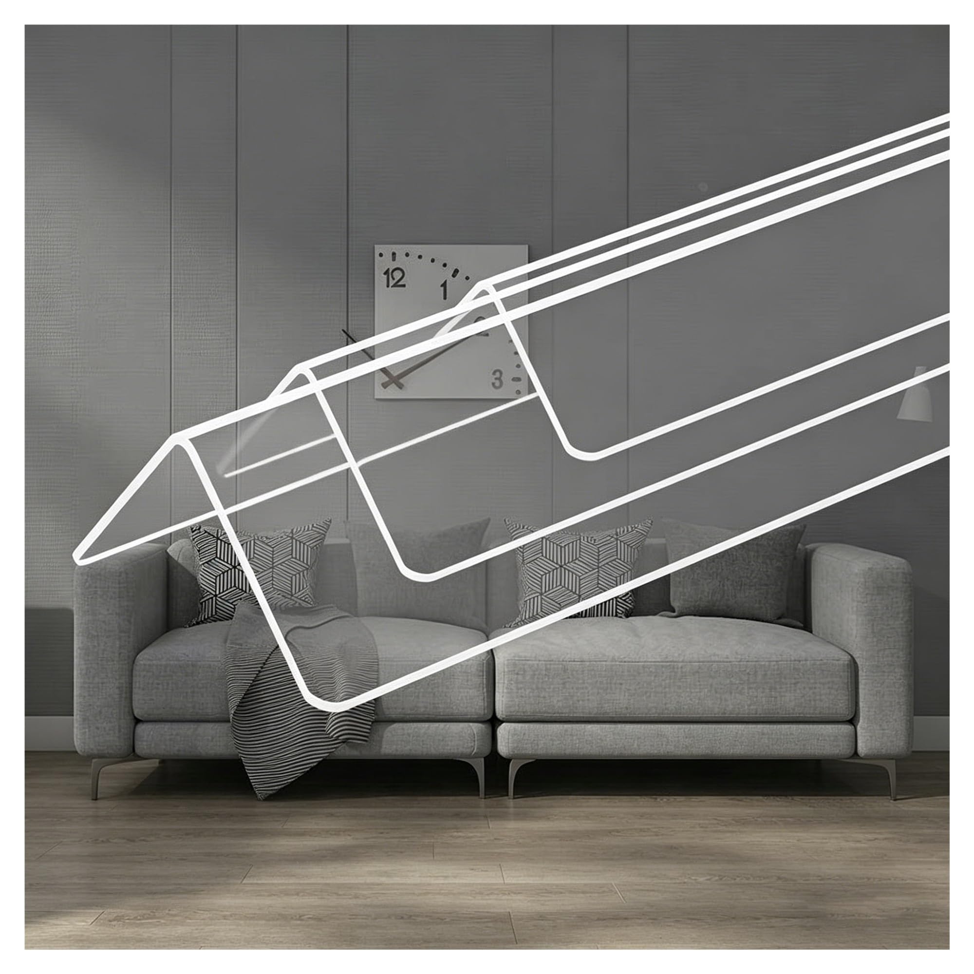 Cantoneras transparentes para pared que evitan manchas de mascotas