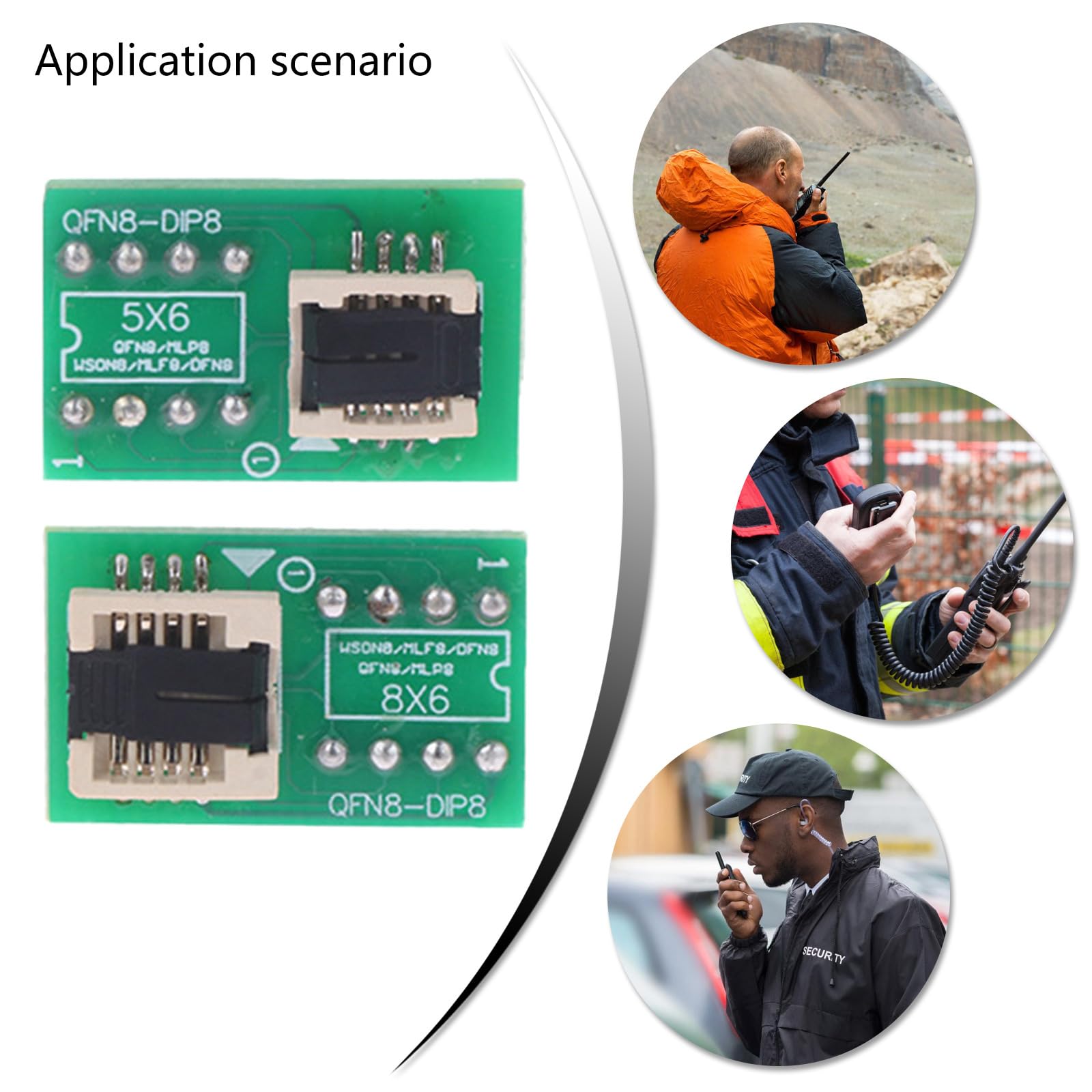 QMQJIA Precise QFN8 WSON8 MLF8 MLP8 DFN8 to DIP8 Socket/Adapter for Electronic Prototyping and Maintenance
