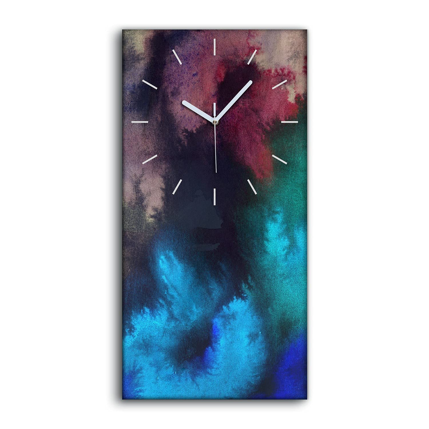 Horloge sur toile de salon moderne Coloray art mural abstrait