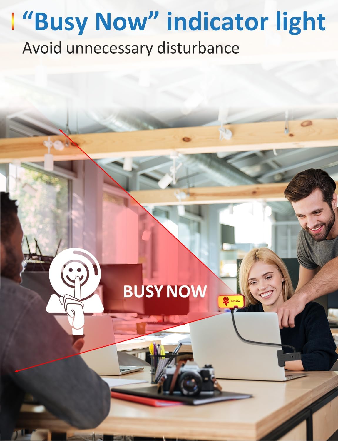 Webcam for PC, 4K Streaming Camera with Light, Web Camera for Desktop/Laptop Computer Webcam with Microphone, Plug and Play USB Web Cam with Bracket, for Live Streaming, Video Calls, and Meetings