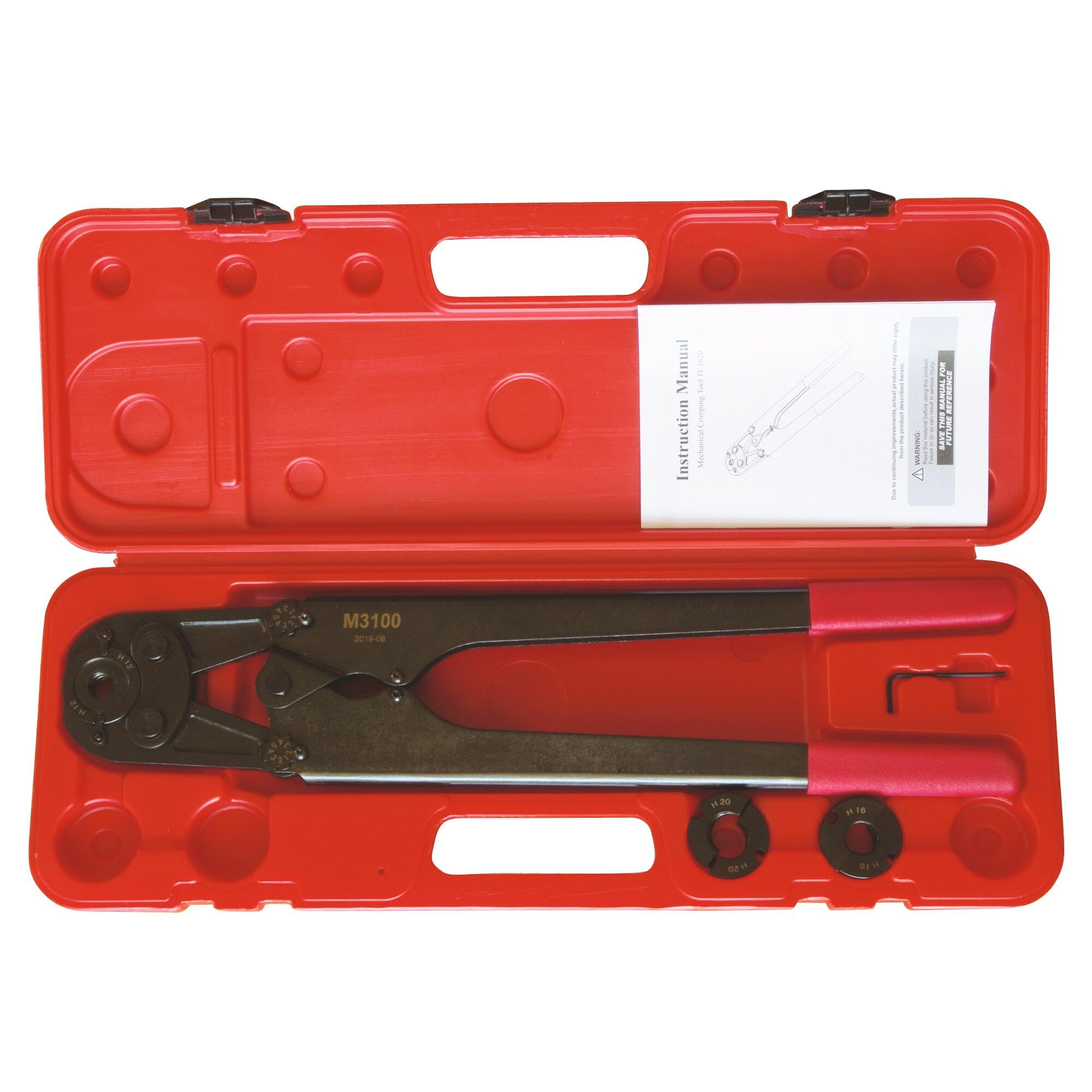 SOMATHERM FOR YOU, Coffret Pince à Sertir ECO pour Raccords PER et Multicouche Ø12-20mm - Inclut 1 Pince, 3 Mâchoires, Clé de Serrage, Notice et Mallette de Transport