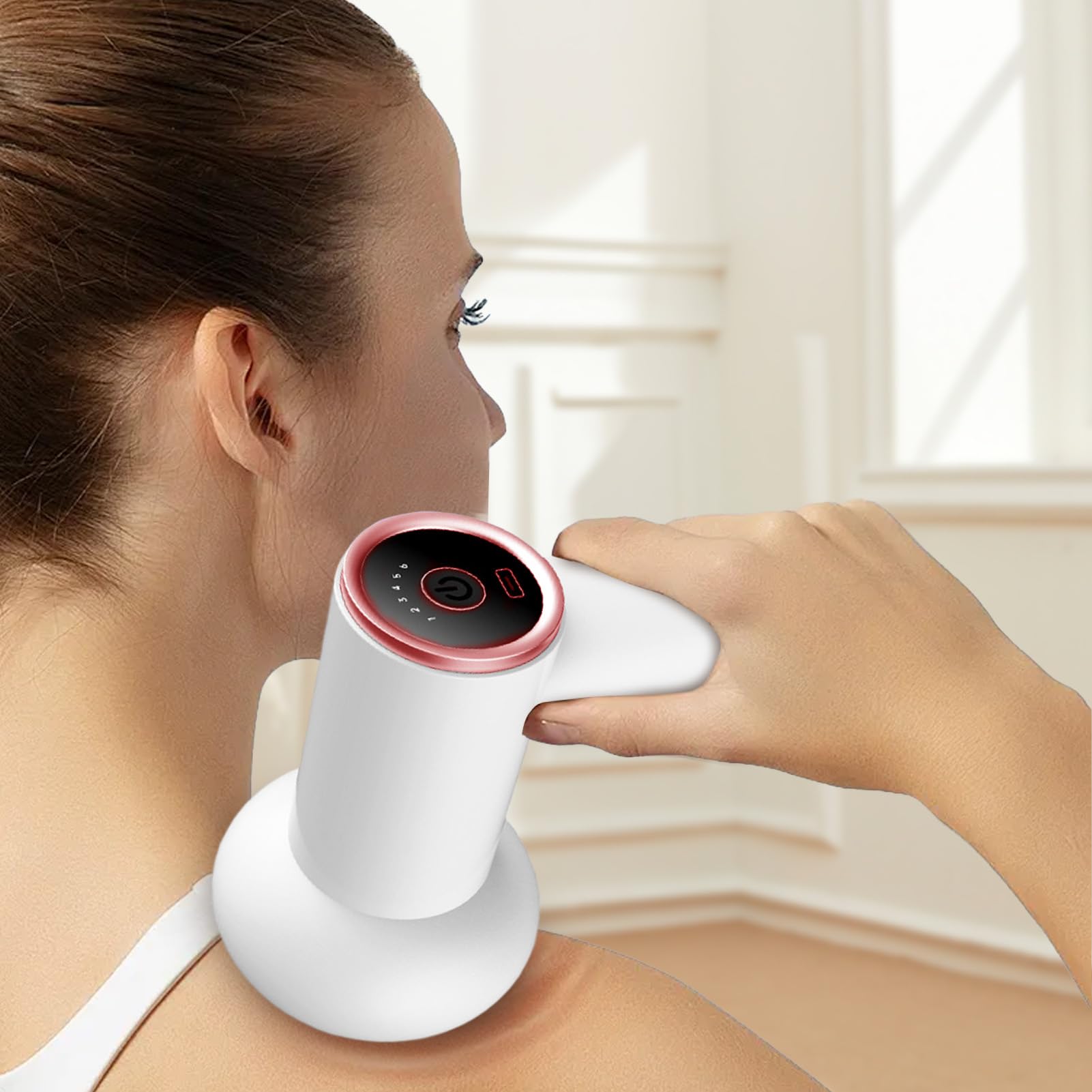 Masajeador Anticelulítico Masajeador Reductor De Celulitis | Rodillo Eléctrico Modelador con 5 Cabezales para Masajes en Abdomen, Espalda, Muslos y Piernas