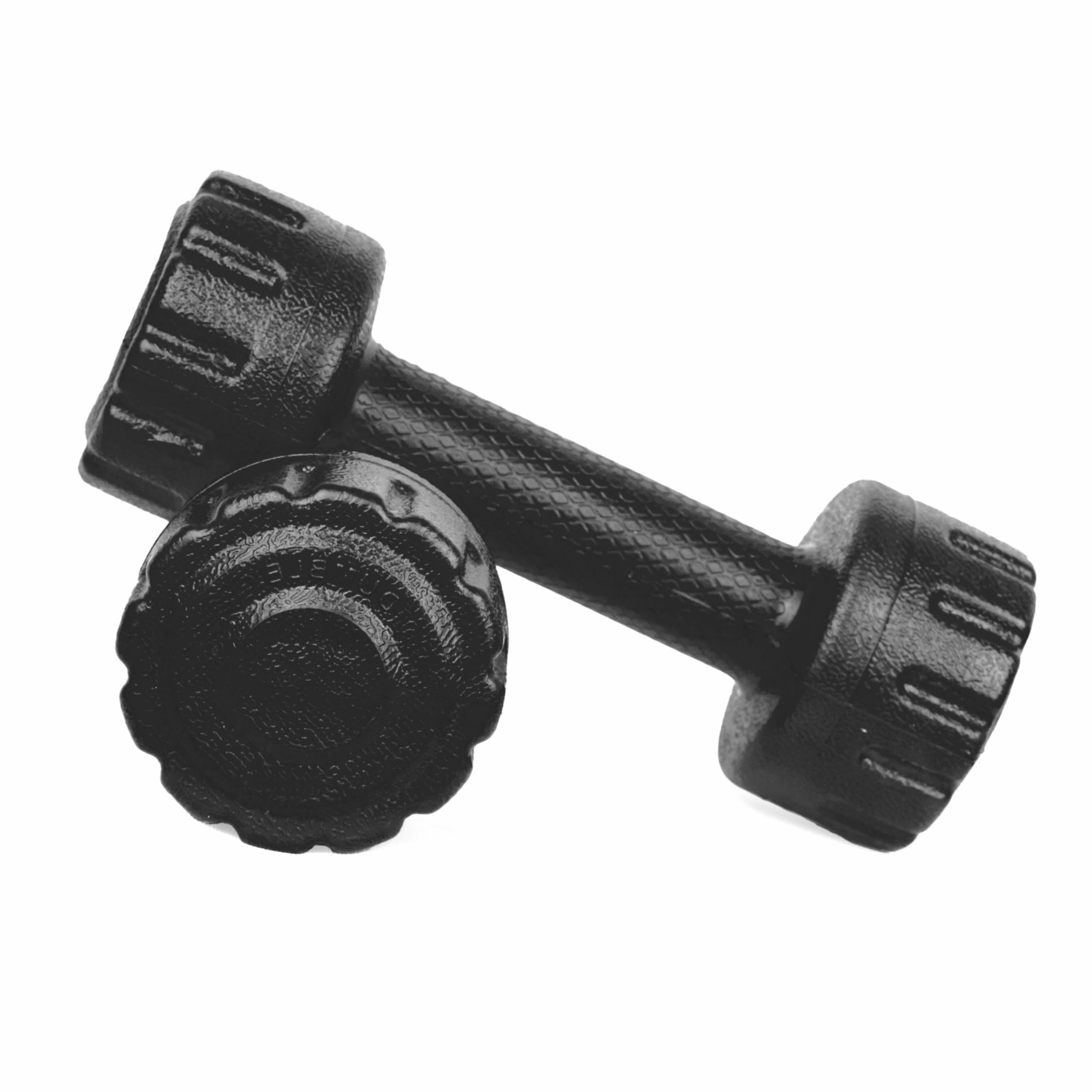 ARTINO 1 Kg Pair PVC Dumbbells Set For Home Gym, Exercise & Fitness Dumbbell (Black) Fixed Weight Dumbbell (1kg X 2Pc)-picture-31