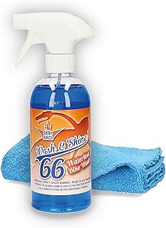 Shinykings Wash&Shine 66 WASSERLOSER Motorrad Reiniger | kratzfreie Pflege und Schutz für alle Oberflächen wie Lack, Chro...