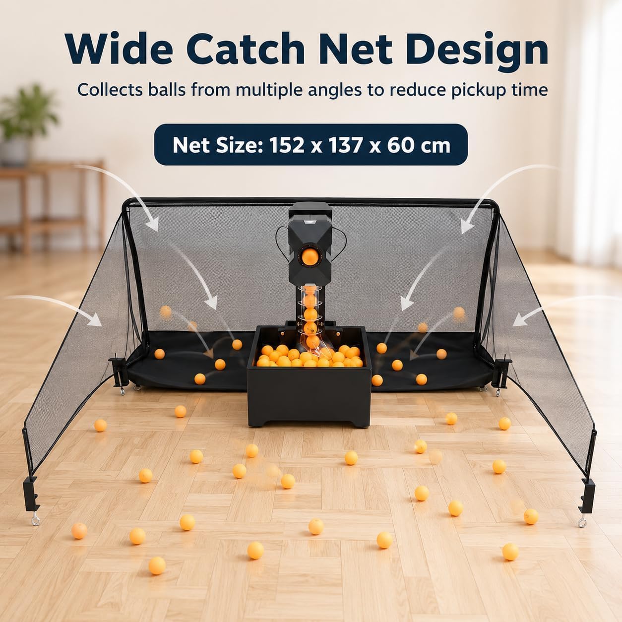 Macchina automatica per palline da ping pong, per 100 palline
