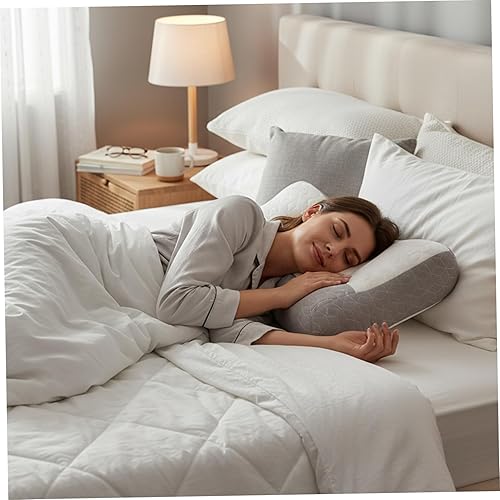 Miniatura 6 de Almohada cervical cervical para dormir, almohada ergonómica de contorno de 17.7 x 27.6 in, almohadas de apoyo para el cuello de cama para aliviar el