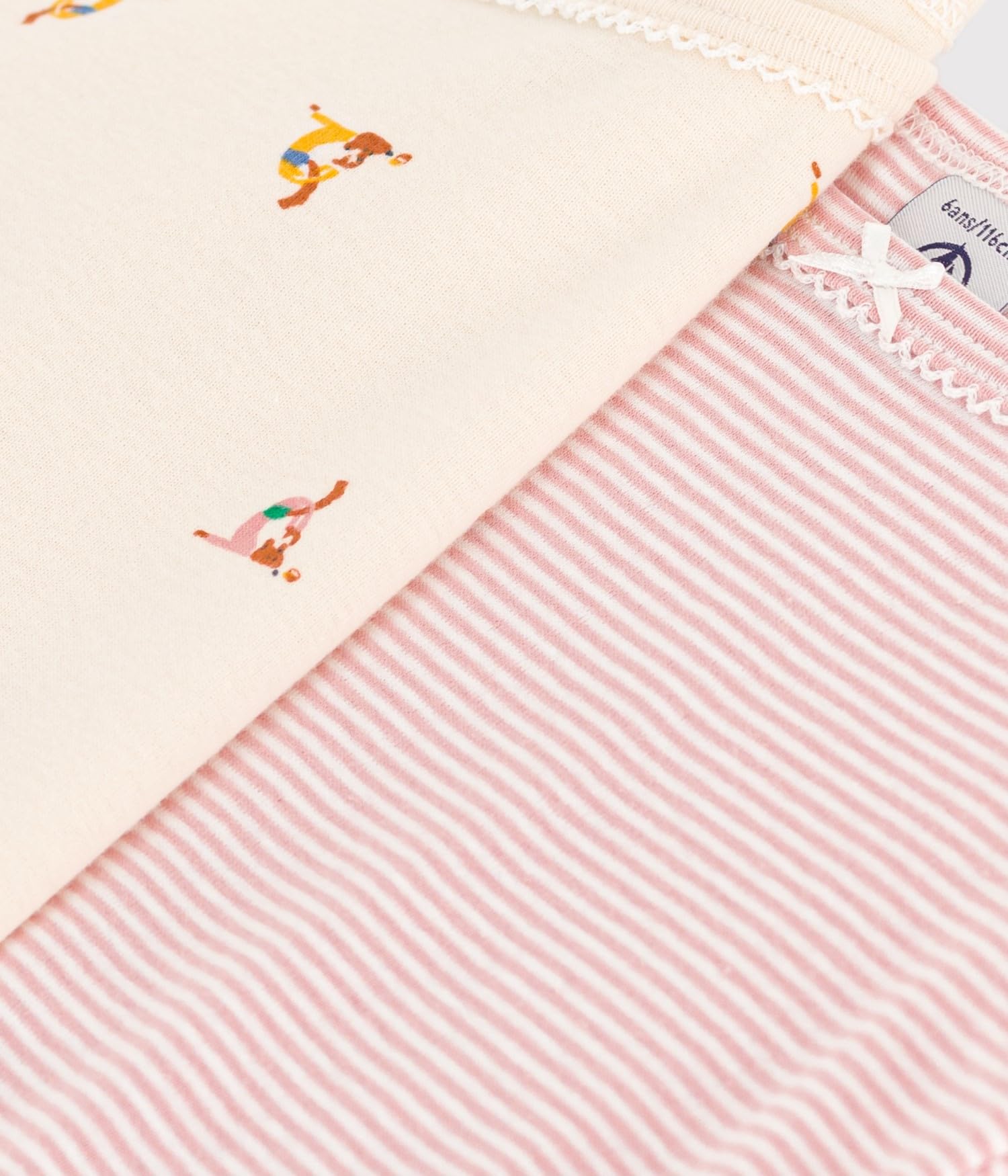 Petit Bateau Mädchen Hosenträgerhemden (2er Pack)