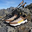 Impakto Groove Trek Men’s Hiking & Trekking Shoes | Lightweight & Durable Outdoor Shoes | Anti-Slip Grip & Cushioned Insole | Trek Shoes for Mountain, Trail & Adventure | Rugged Traction Beige gallery image