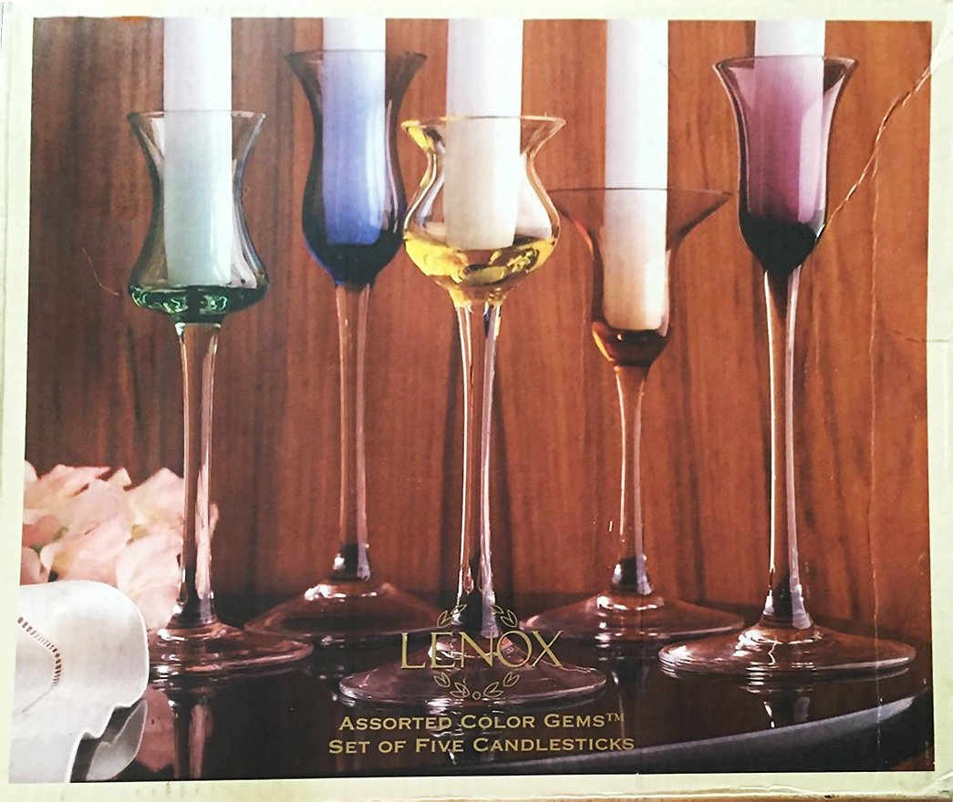 Amazon.co.jp: Lenox AssortedカラーGemsクリスタル6 