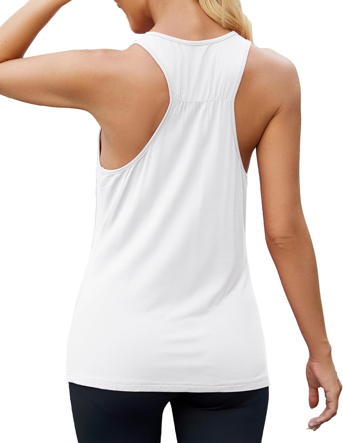 Mippo Workout Tops for Women Sleeveless Athletic Running Yoga Tank Tops Racerback Breathable Gym Sports Exercise Shirts