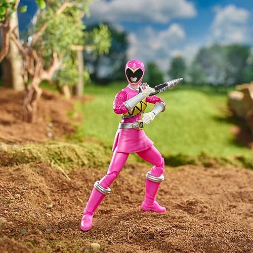 Miniatura 3 de Power Rangers Lightning Collection Dino Charge Pink Ranger - Figura de acción coleccionable de primera calidad, 5.9 in, variante de embalaje de arte