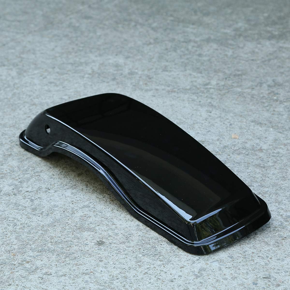5 Inch Vivid Black Extended Stretched Saddlebags Fit for Touring Models FLT FLHT FLHTCU FLHRC Road King Road Glide Street Glide Electra Glide Ultra-Classic 2014-later