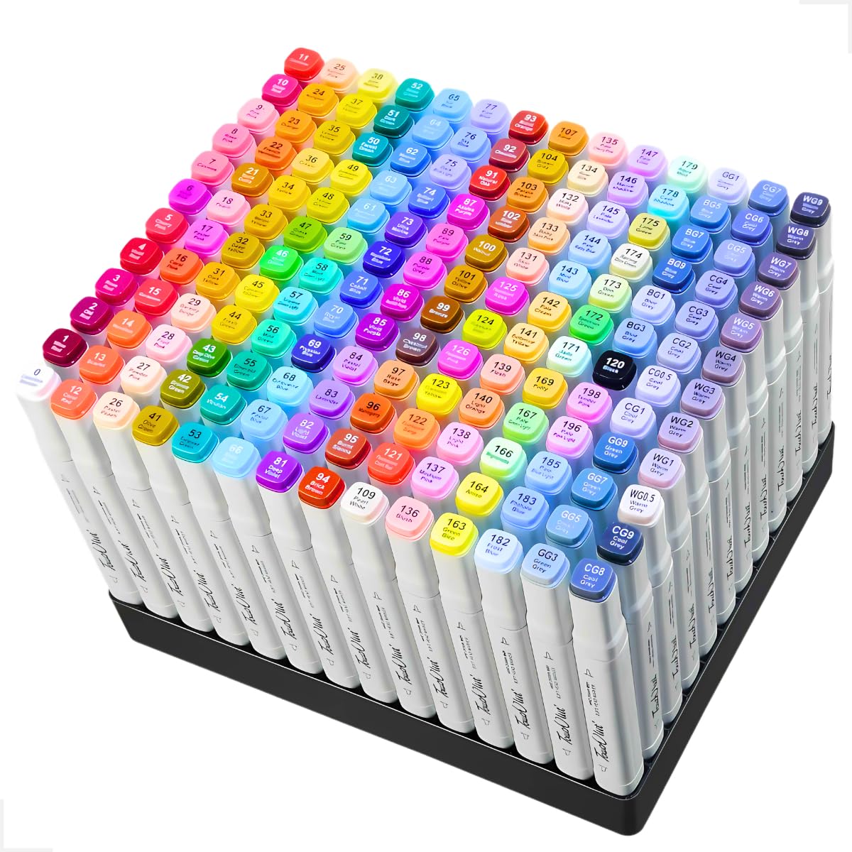 Kit Marcadores Profissionais Marker 80 Cores Ponta Dupla (Fina e