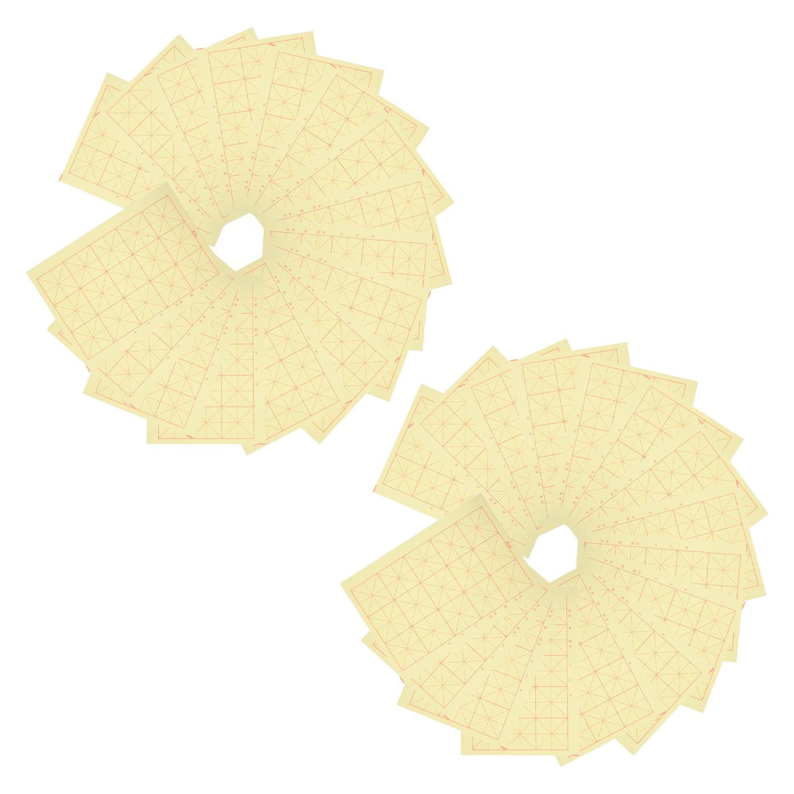 Papier de riz jaune pour calligraphie chinoise Veemoon avec feuilles Sumi Xuan