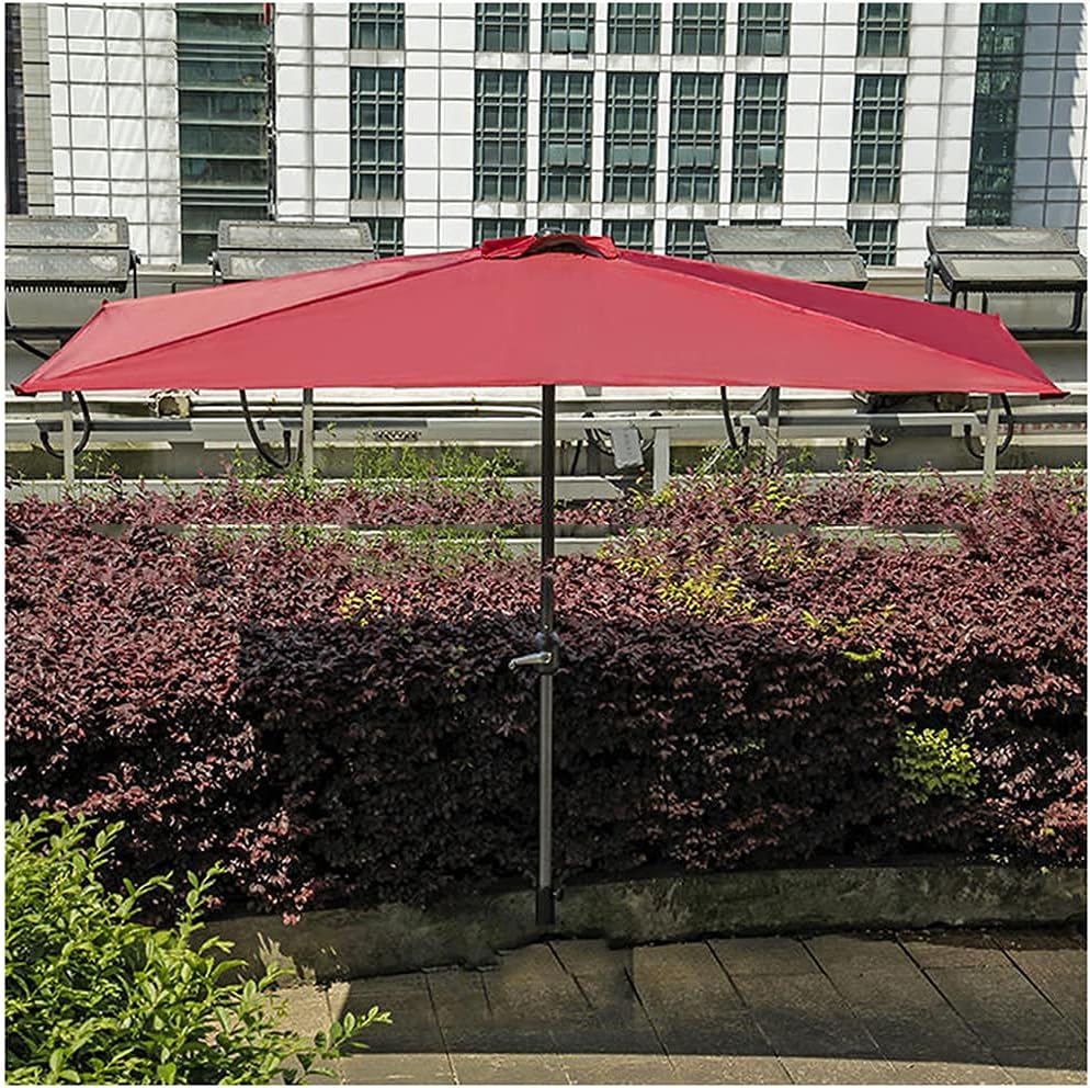 ガーデンパラソル傘 250cmハードコアスクエアパラソル日焼け止めレイン ガーデンバルコニーとパティオ用ハーフ