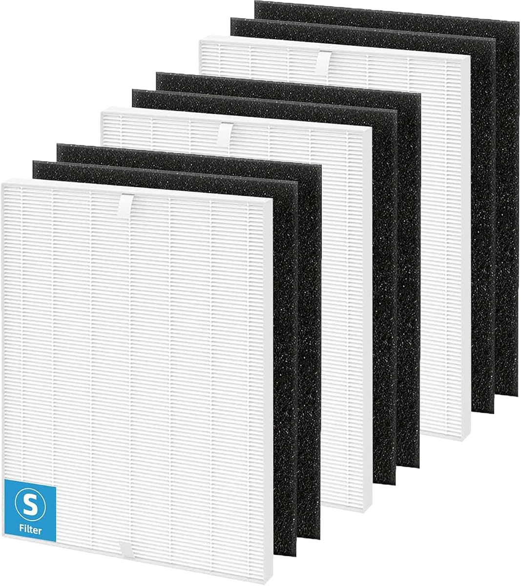 C545 HEPA Filter S for Winix Air Purifier B151 P150 9300, 1712-0096-00 | Filter Q for Winix 5510 5520, Part# 2522-0058-00
