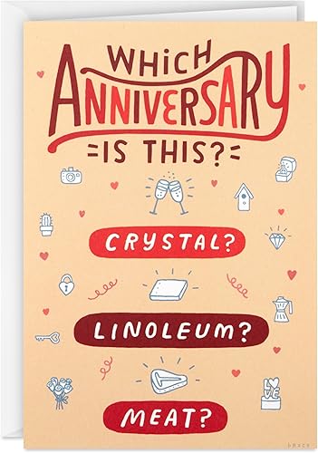 Hallmark Shoebox - Divertida tarjeta de aniversario para pareja (¿Cuál es esto?)