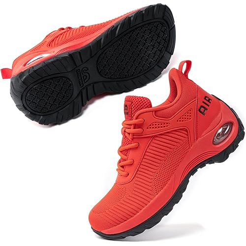Slow Man Women's Air Athletic Running Shoes - Mesh Non Slip Athletic Tennis Walking Fashion Sneakers Breathable Gym Fitness Work Shoes