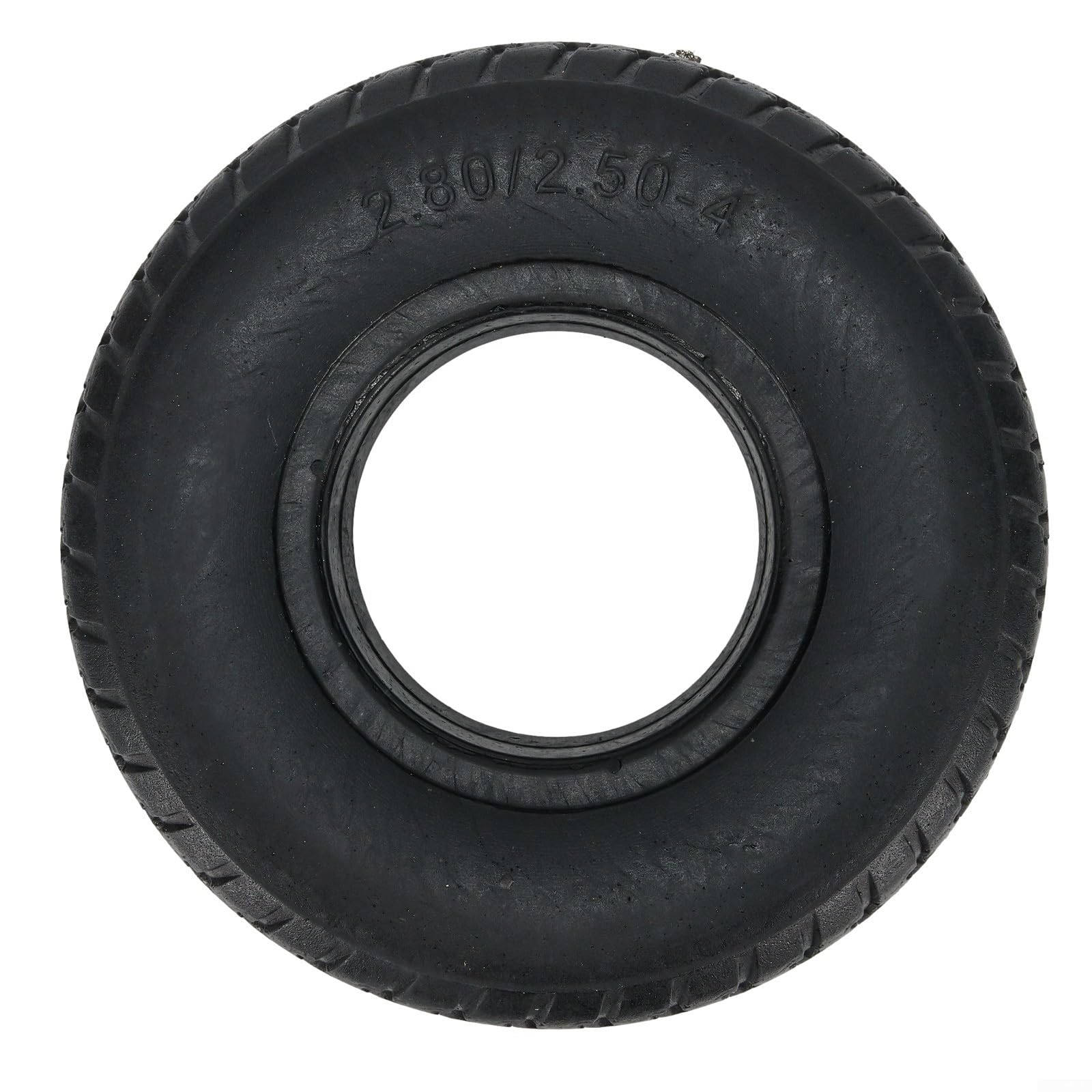 Neumáticos de goma sólidos de 9 pulgadas 2.80/2.50-4 para scooter eléctrico E300 y sillas de ruedas, neumáticos de repuesto a prueba de pinchazos con perfil liso, color negro