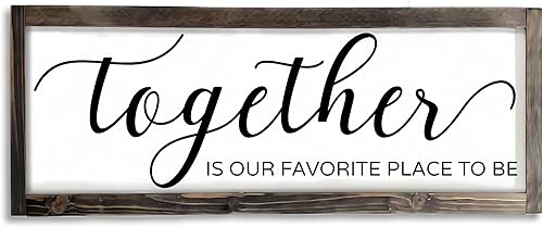 Miniatura 14 de Dazingart Letrero de pared de cocina de granja, Letrero de cocina "Las comidas y los recuerdos se hacen aquí", Letreros de cocina rústicos de madera