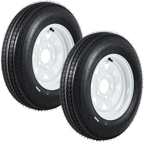 GarveeTech 5.30-12 530-12 530X12 Trailer Tire and Wheel Assembly, Heavy-Duty