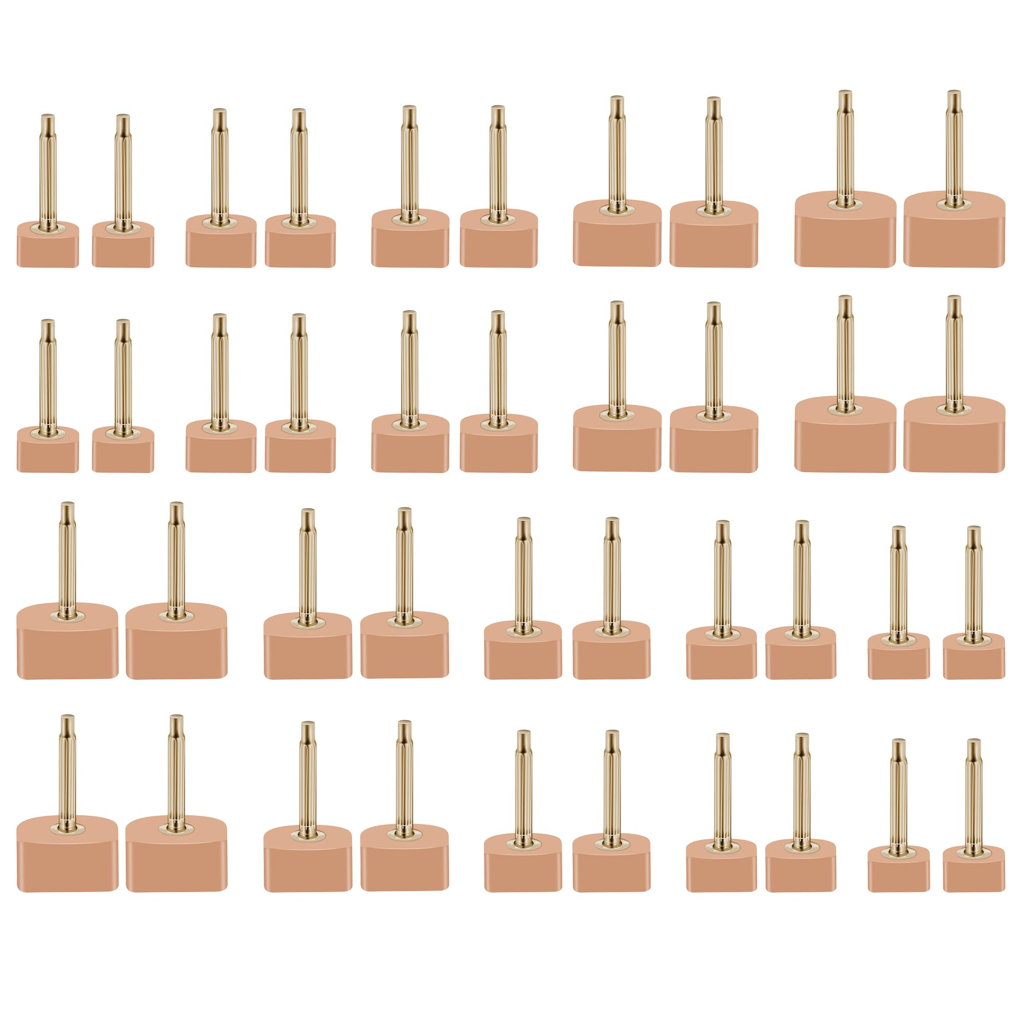 SooGree 20 Pairs U Shaped Heel Caps Cover High Heel Tips Replacement Kit Heel Replacement High Heel Caps Protectors Heels Tips Replacement Dowels for High Heel Shoes