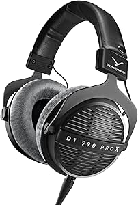 beyerdynamic DT 990 Pro X Over-Ear Studio Wired Headphones for Mixing, Mastering, and Editing (Open) with Detachable Cable Handmade in Germany (48 Ohms, Black)
