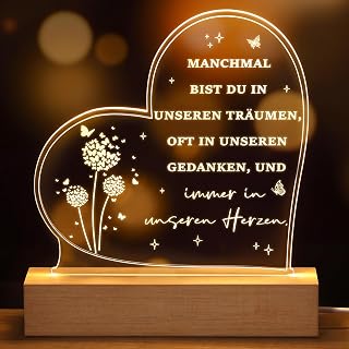 Trauergeschenk Trauerlicht Beerdigung Geschenk für Trauernde zur Beerdigung